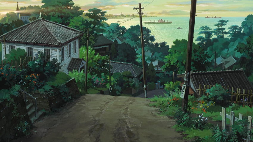 result for Ghibli background. background, Studio Ghibli Garden Scenery HD wallpaper