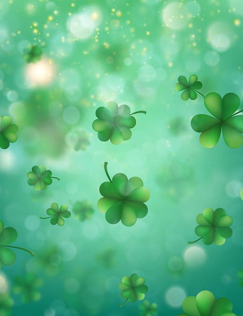 Bokeh Clover Spring Background graphy Backdrop. St patricks day , Spring background, graphy backdrop, Clover iPhone HD phone wallpaper