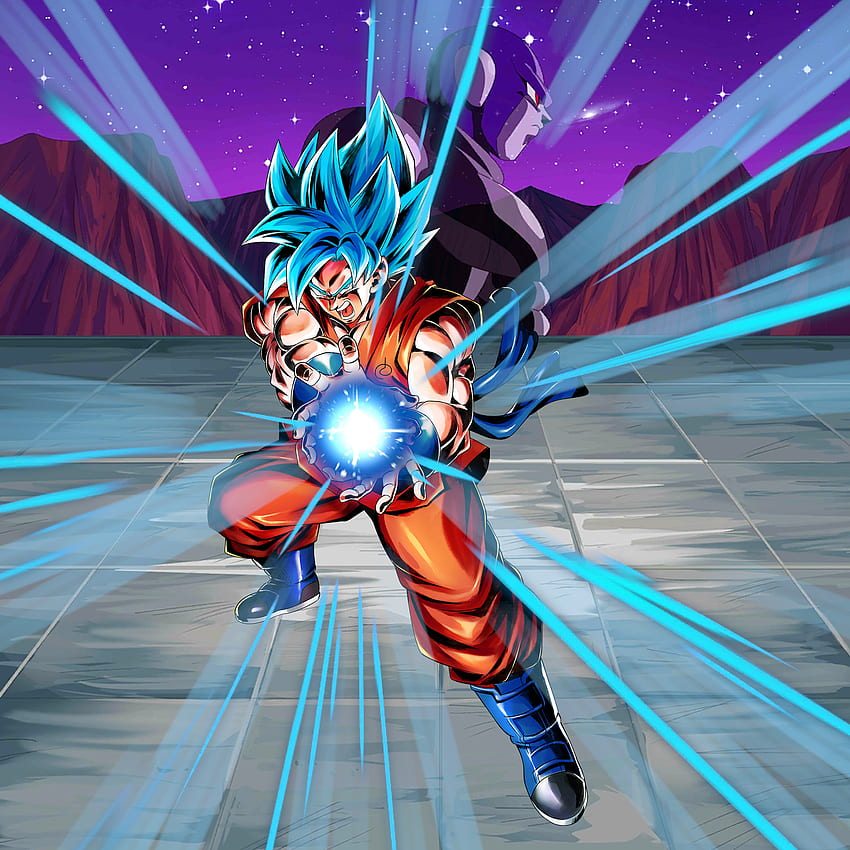 Super-Saiyajin-Gott SS-Goku-Kunst: DragonballLegends, Super-Saiyajin-Blau-Goku HD-Handy-Hintergrundbild