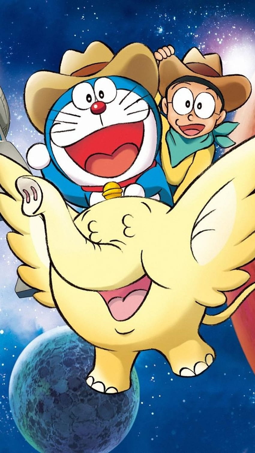 Nobita Doraemon, Flying Elephant, Cartoon HD phone wallpaper