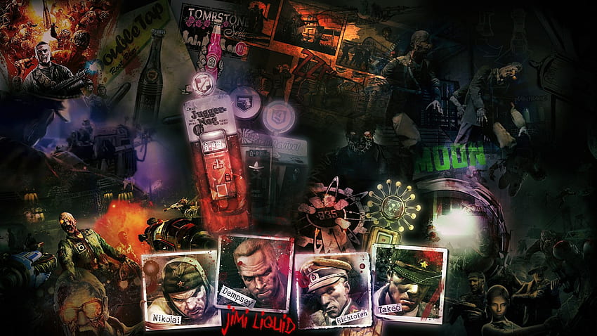 Treyarch Zombie von JIMI Liquid, Kabeljau-Zombies HD-Hintergrundbild