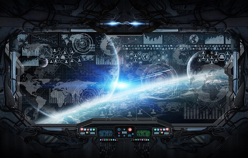 space, window, control panel for , section космос - HD wallpaper