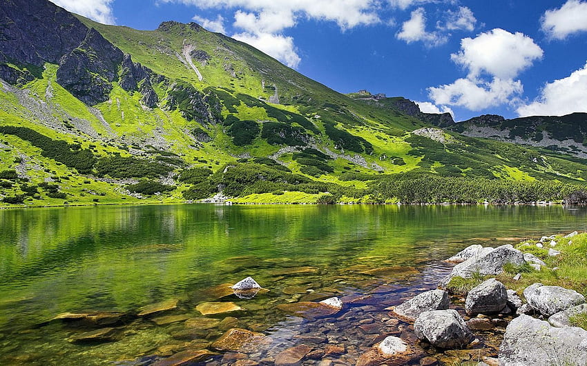 Alpine Lake Landscape Nature in jpg format HD wallpaper