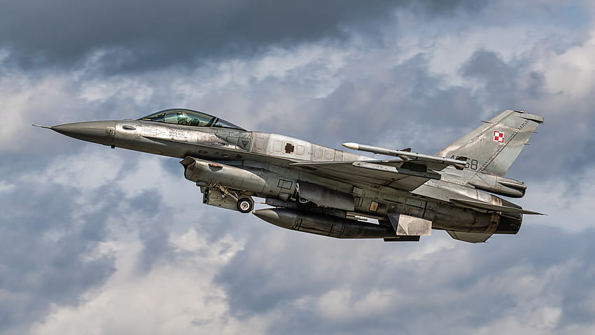 General Dynamics F-16 Fighting Falcon, обща динамика, военни, F-16, самолет HD тапет