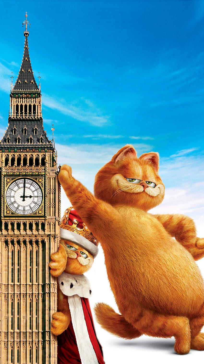Garfield: A Tail of Two Kitties (2006) Phone in 2020 HD phone wallpaper
