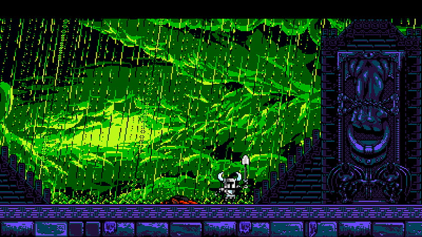 video games, night, pixel art, green, retro games, 16 bit, 8 bit, Shovel Knight, darkness, screenshot, computer , font , Pixel Art Green HD wallpaper