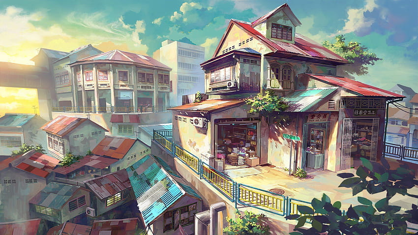 Japanese Anime, Traditional Japanese House HD wallpaper | Pxfuel