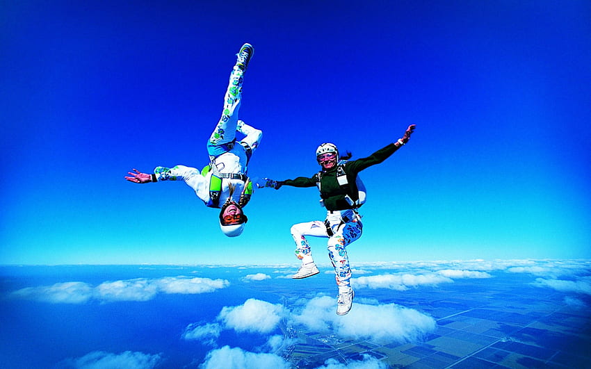 Skydiving - Two People Sky Diving, Skydive HD wallpaper | Pxfuel