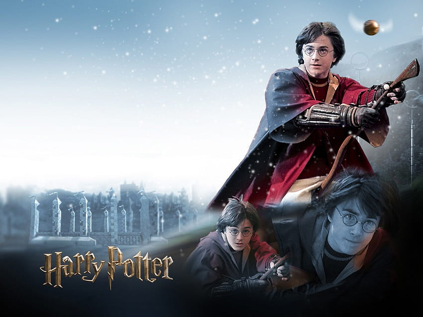 Harry Potter Memainkan Quidditch, lainnya, harry potter, manusia, sapu terbang Wallpaper HD