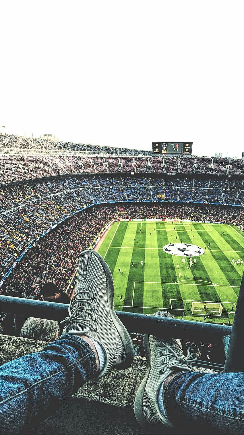 サッカー スタジアム、靴、サッカー HD電話の壁紙