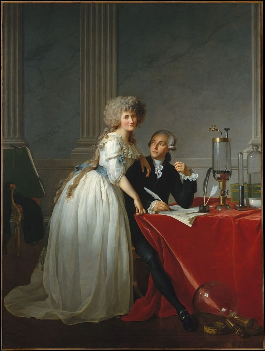 Retrato de Antoine Laurent Lavoisier e sua esposa Jacques Louis David Arte no USEUM Papel de parede de celular HD