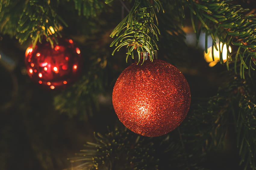 Feriados, Ano Novo, Natal, Bola, Árvore de Natal, Ouropel, Lantejoulas, Decoração de Natal, Decoração de Ano Novo papel de parede HD