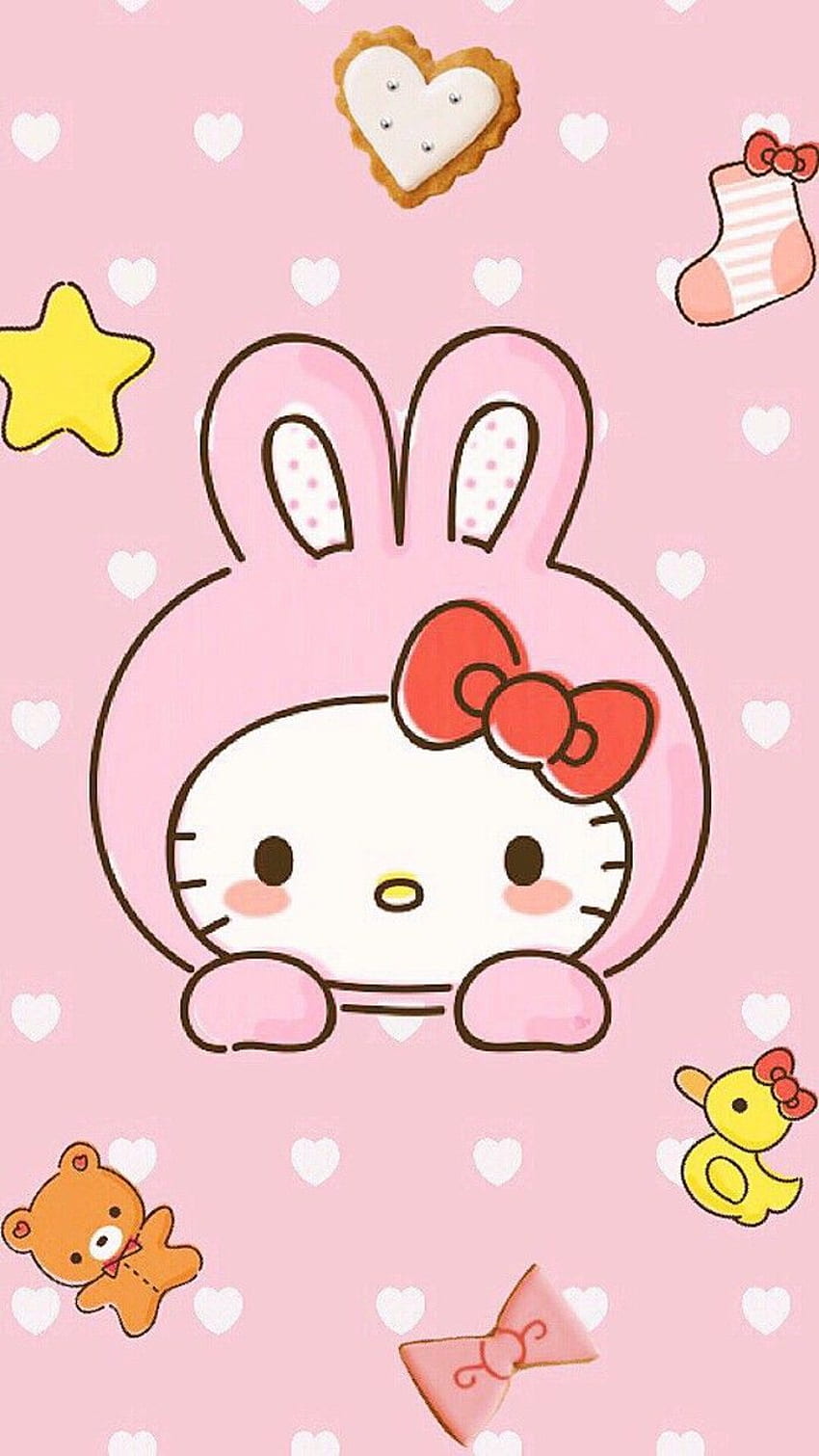 terbaik ♡hello kitty♡ . Hello kitty, Kawaii Hello Kitty wallpaper ponsel HD