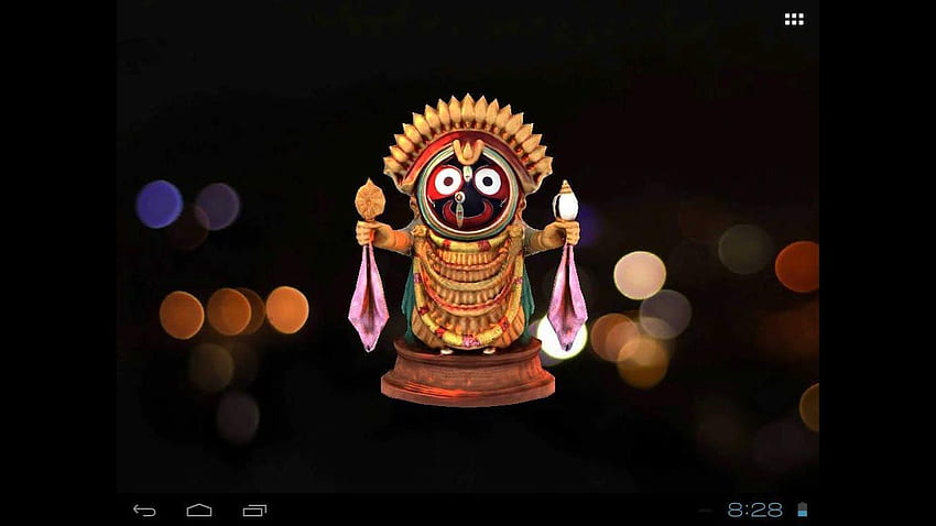 Jagannath: aplicación móvil 3D animada, en vivo, Lord Jagannath fondo de pantalla
