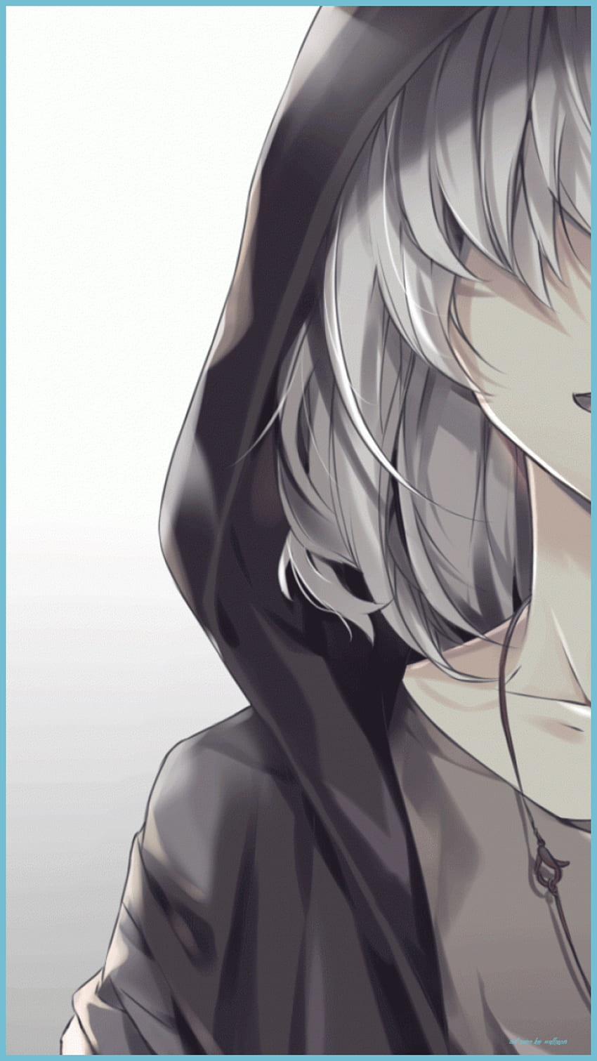 Anime Of Boy Anime Boy Weißes Haar - Cooler Anime Boy HD-Handy-Hintergrundbild