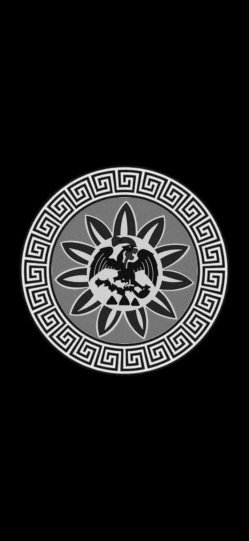 Aztez nahuatl simbol, symbol, sztuka Tapeta na telefon HD
