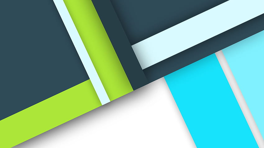 Blue Green Material Design, Blue Green Geometric HD wallpaper