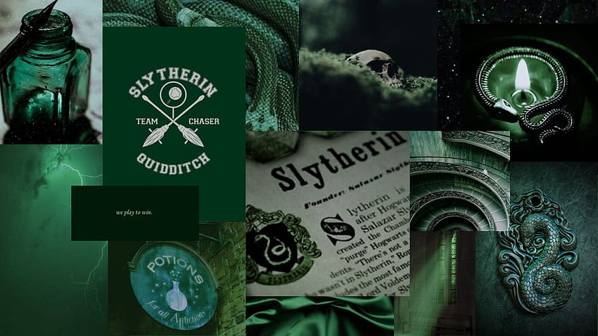 slytherin harry potter, Slytherin, lindo, logotipo de Slytherin fondo de pantalla