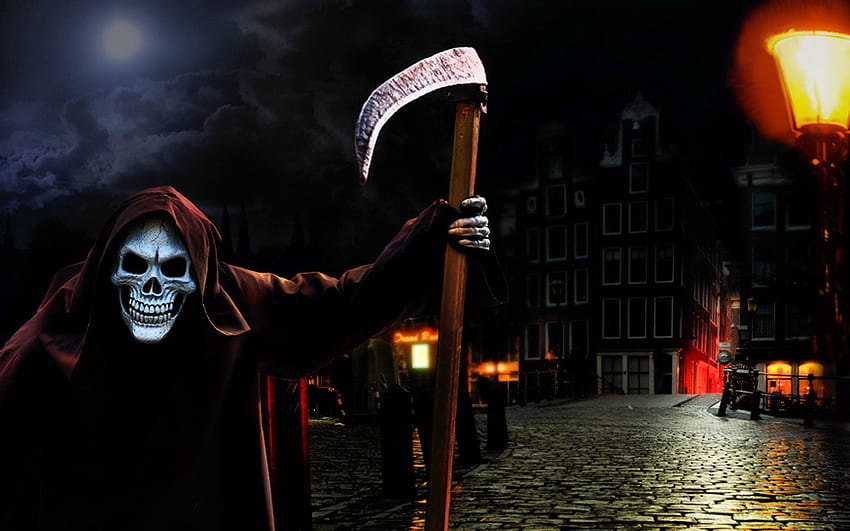Reaper, Schädel, Fantasie, dunkel HD-Hintergrundbild