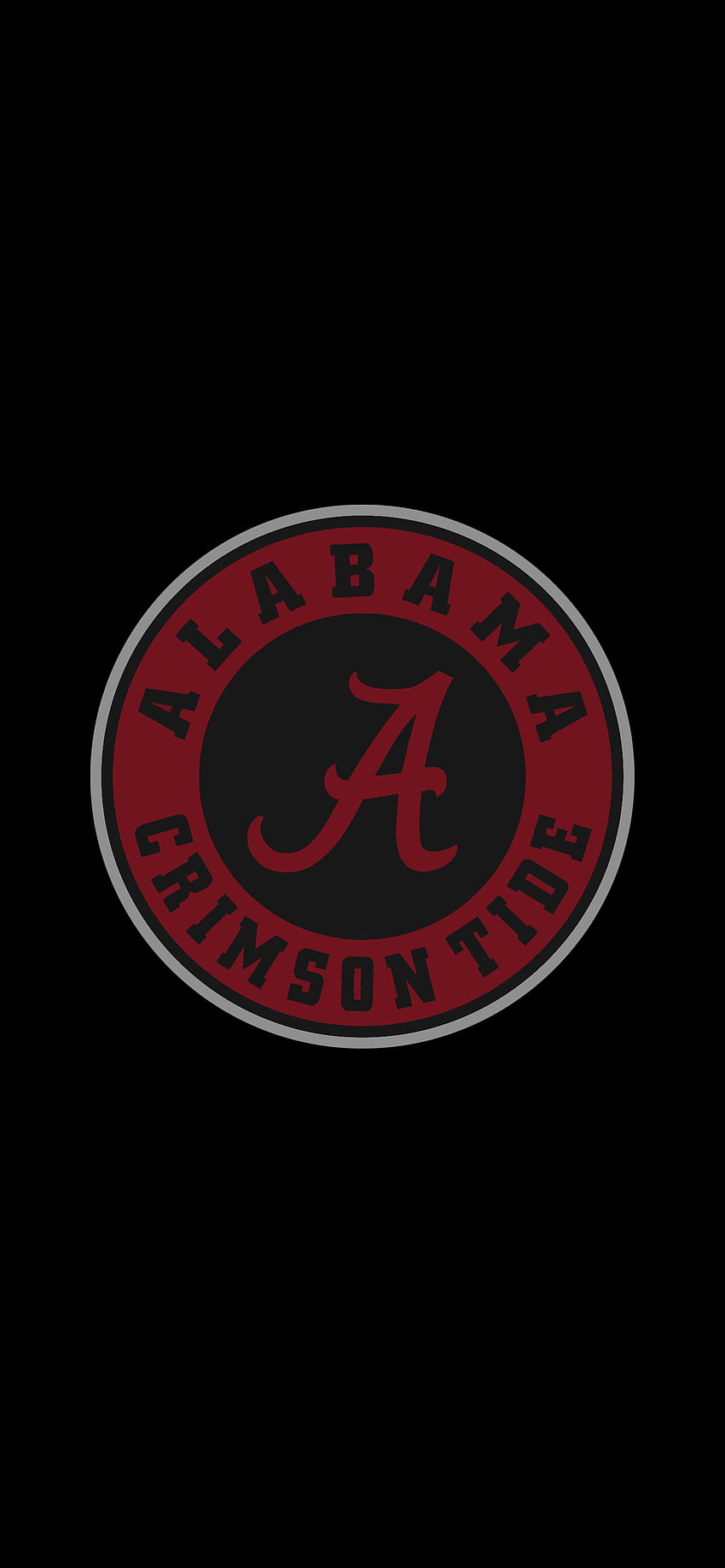 bam czarny. Logo Alabama Crimson Tide, Alabama Crimson Tide piłka nożna, Alabama Crimson Tide Tapeta na telefon HD