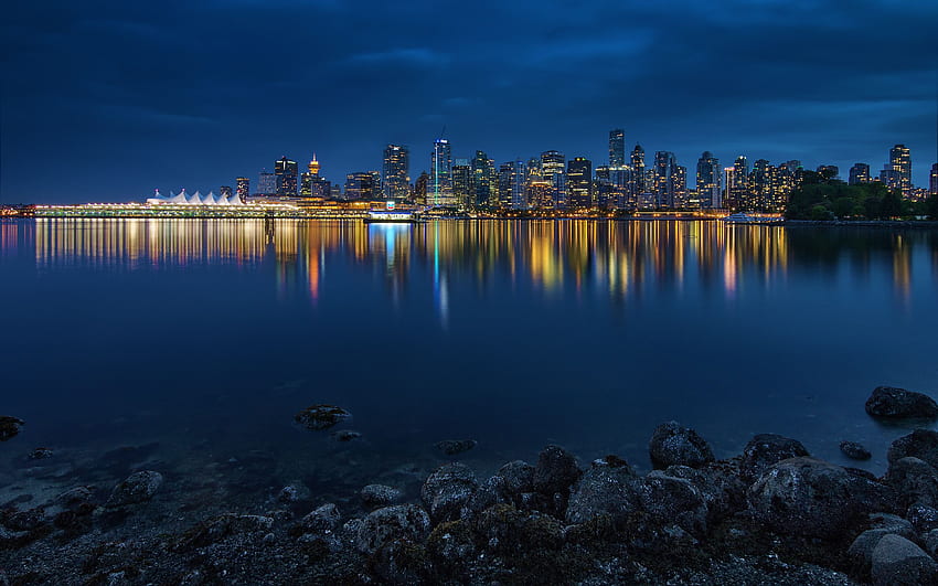 Vancouver Canada Stanley Park Bay Night Coast Cities [] for your , Mobile & Tablet. Explore 3360X2100 . 3360X2100 HD wallpaper
