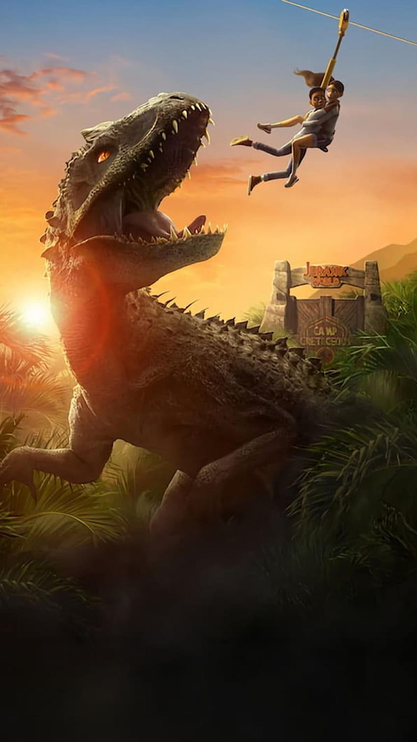 Jurassic World: Campamento Cretácico (2022) película fondo de pantalla del teléfono