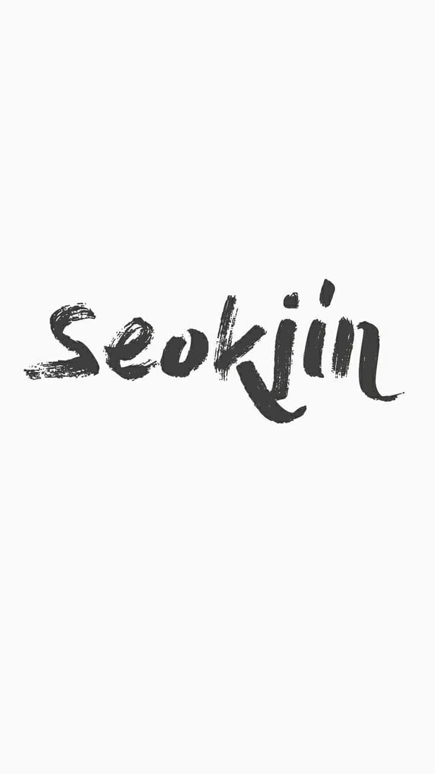Kim Seok Jin.. Caligrafia . Kim Seokjin, nomes do BTS Papel de parede de celular HD