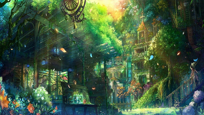 Magic World, Green Magic HD wallpaper
