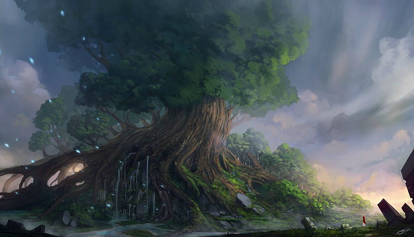 Дървото на живота ():, келтско дърво на живота HD тапет