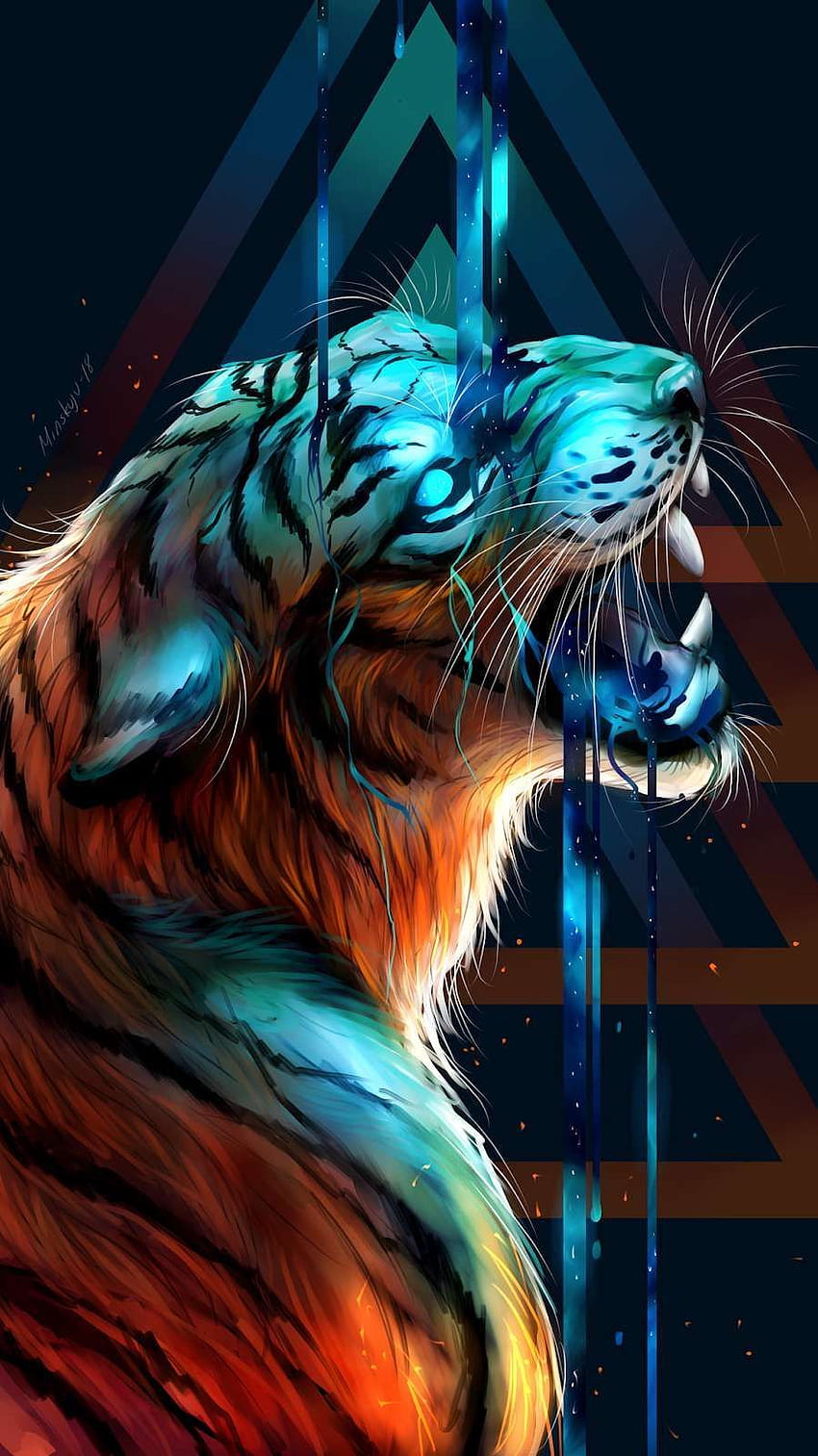 Download wallpaper 1125x2436 tiger, wild, predator, iphone x, 1125x2436 hd  background, 21749