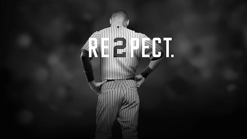Beau logo New York Yankees - Derek Jeter, Respect Fond d'écran HD