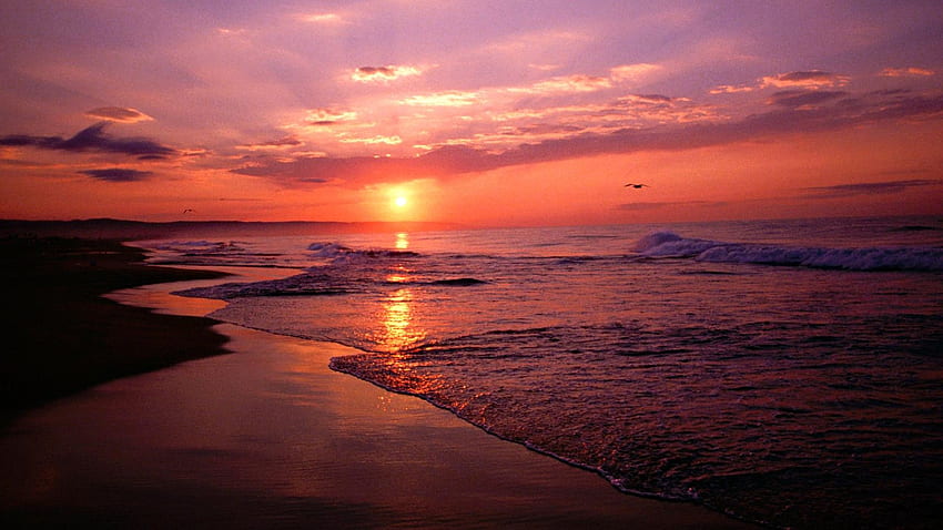 Sonnenuntergang-Hintergrund, Qualitäts-Sonnenuntergang HD-Hintergrundbild