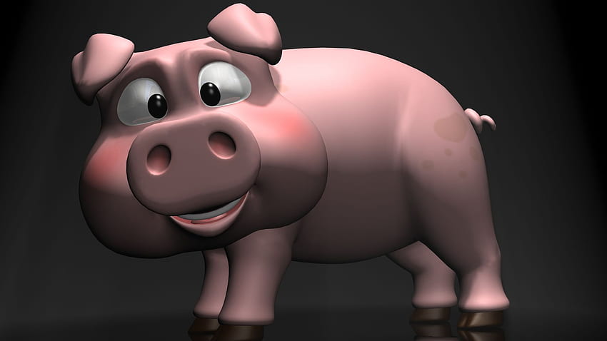 Pig Cartoon Pig, Cool Piggy HD wallpaper