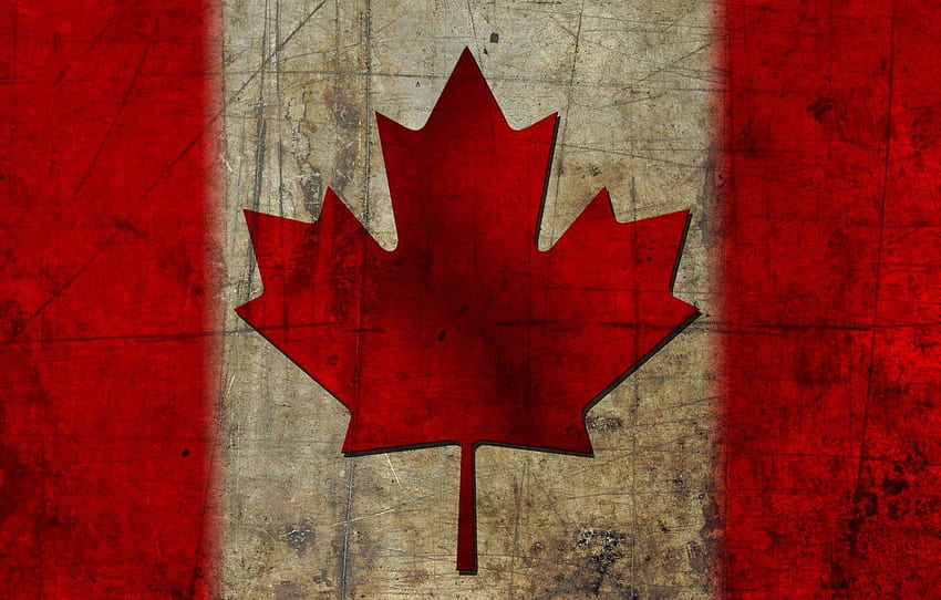 flag, Canada, maple leaf, canada, flag for , section текстуры, Canada Maple Leaf HD wallpaper