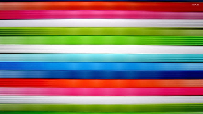 Horizontal colorful stripes - Abstract HD wallpaper