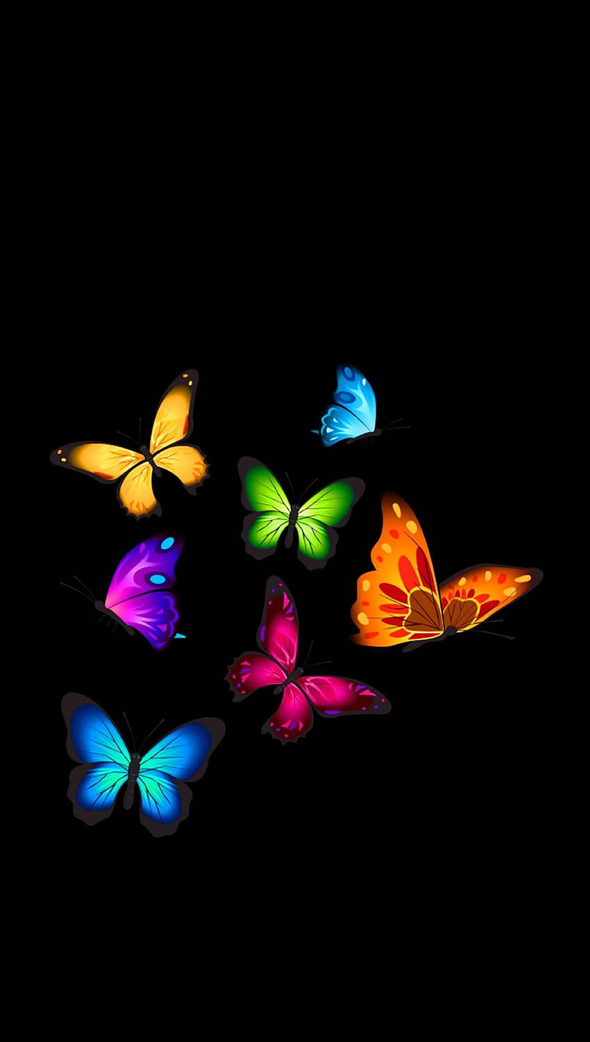 Black Butterfly, Black and Purple Butterflies HD phone wallpaper | Pxfuel