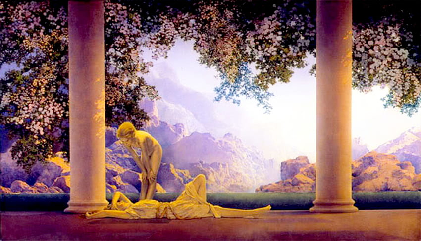 Daybreak, Maxfield Parrish. Maxfield parrish, Maxfield parrish daybreak, Fine art HD wallpaper