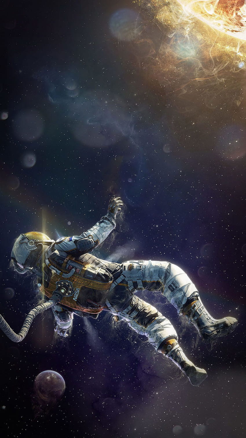 iPhone Astronot, fallender Astronaut iPhone HD-Handy-Hintergrundbild