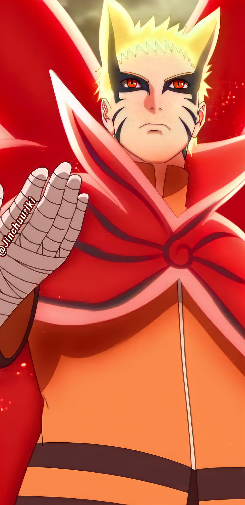 Naruto Baryon Mode shippuden naruto uzumaki ninetails fourtails anime  HD phone wallpaper  Peakpx