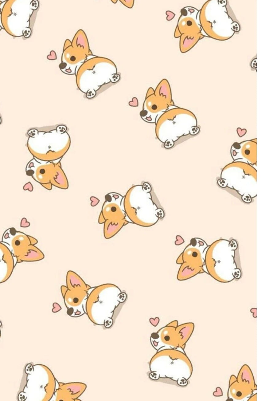 Idea by Joslynn.s on . Dog iphone, Corgi, Cute Puppy Anime HD phone wallpaper
