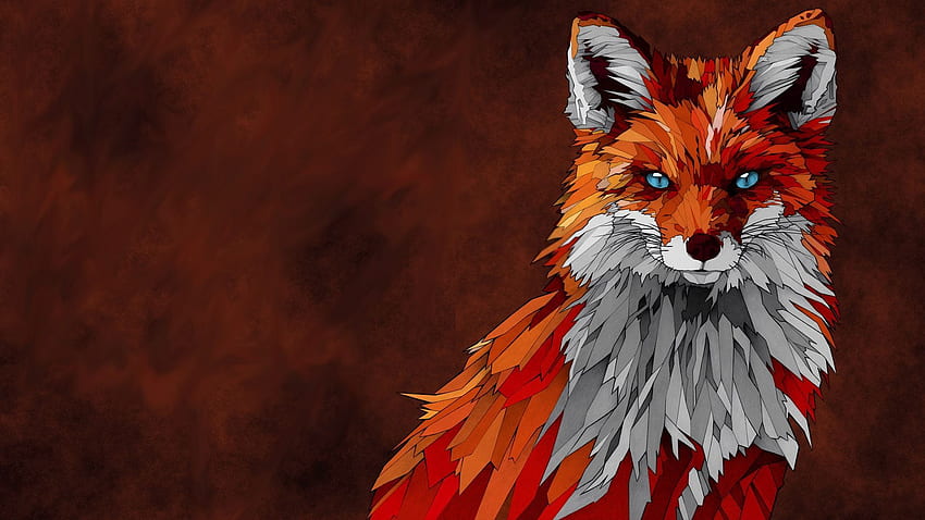 Orange Fox Artwork Orange Fox Artwork is an posted in our collection of abstract wallpape. Fox artwork, Fox art, Animals artwork, Colorful Fox HD wallpaper