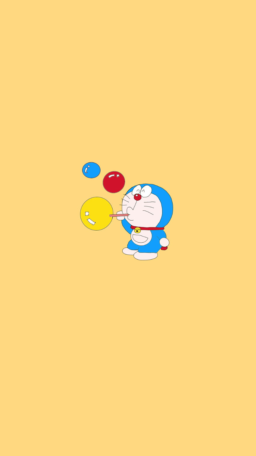 Doraemon by Janelle Li on Dribbble, Yellow Doraemon HD phone wallpaper |  Pxfuel