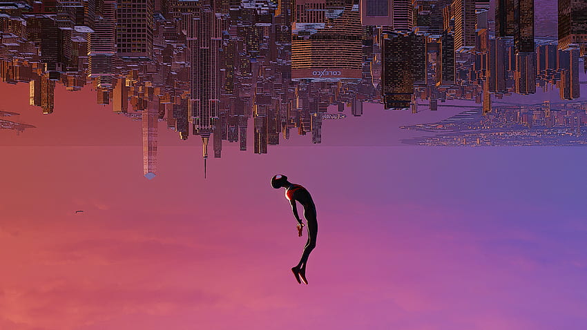 Spiderman, upside-down dive, fan art, 2021 HD wallpaper