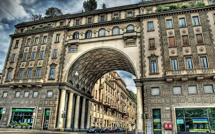Cities, Italy, Building, r, Street, Milan HD wallpaper