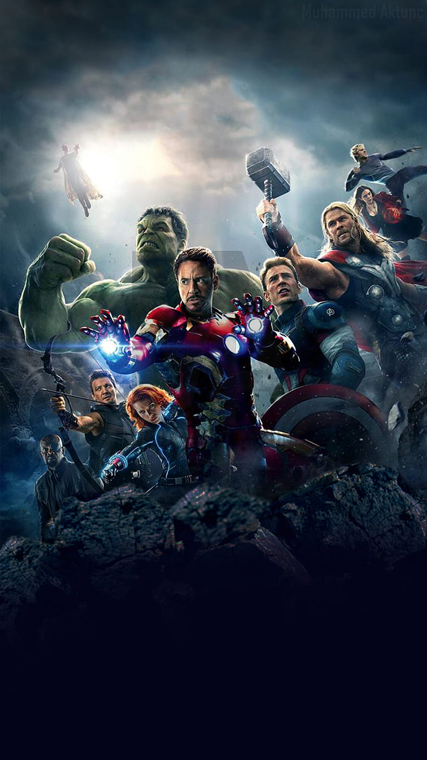 Mściciele . Avengers, film Avengers i kreskówka Avengers, logo Avengers Age of Ultron Tapeta na telefon HD