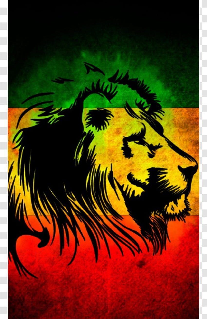 Lion Of Judah Zion Rastafari - Cartoon - Bob Marley Transparent PNG, Bob Marley Flag HD phone wallpaper