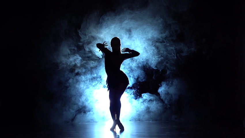Girl is dancing in smoke latin dance. Slow motion Stock Video Footage - Storyblocks Video HD wallpaper