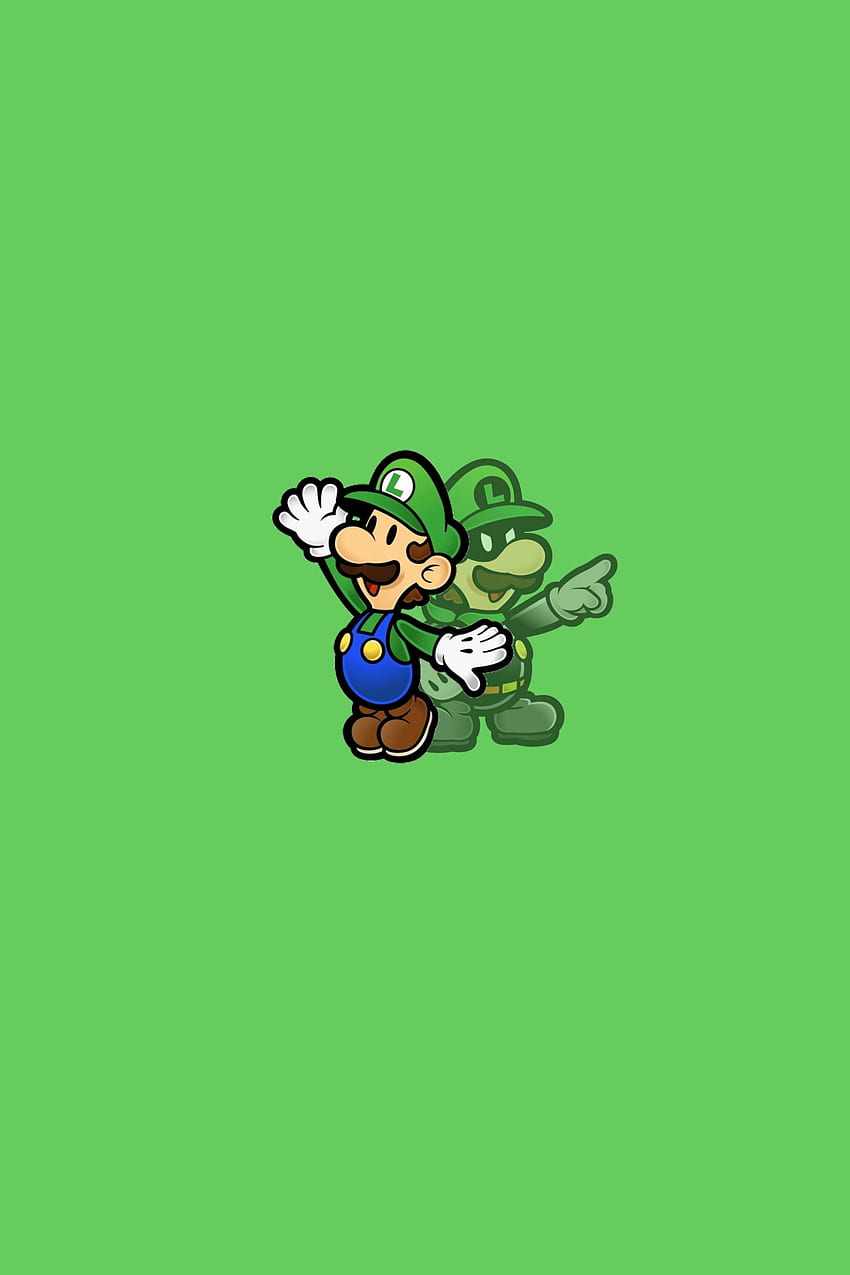 Herr L, Grün, Luigi, Super-Mario HD-Handy-Hintergrundbild