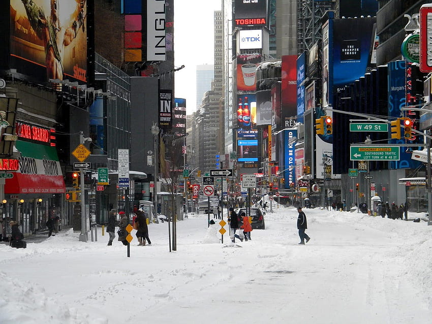 Зимна снежна буря Ню Йорк 122610 Таймс Скуеър Обществено достояние [] за вашия мобилен телефон и таблет. Разгледайте зимните сцени на Ню Йорк. Зима в Ню Йорк HD тапет