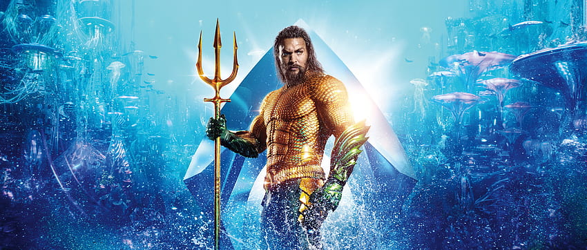 Film 2018, Aquaman, Jason Momoa, pahlawan super Wallpaper HD